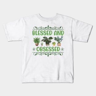 Blessed and Plant Obsessed Kids T-Shirt